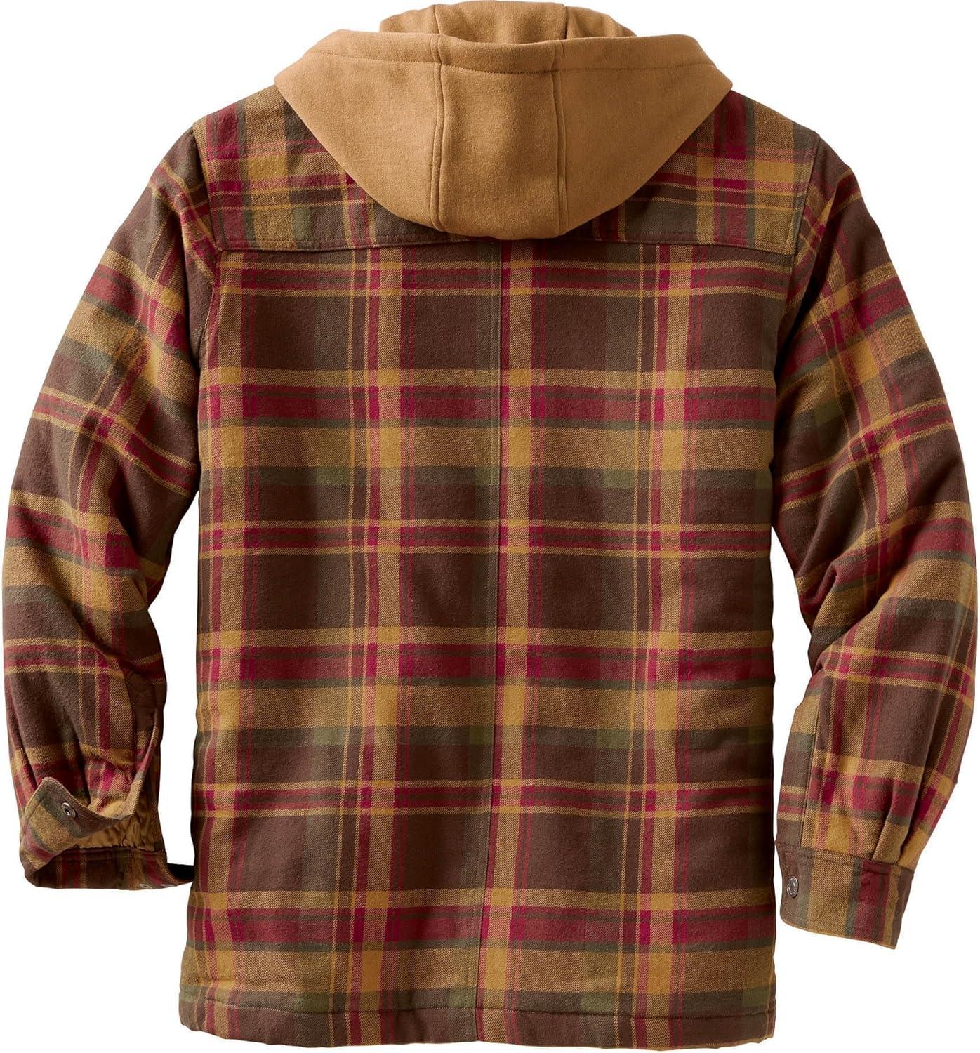 imageLegendary Whitetails mens Concealed Carry Maplewood Hooded Shirt JacketMaplewood Plaid