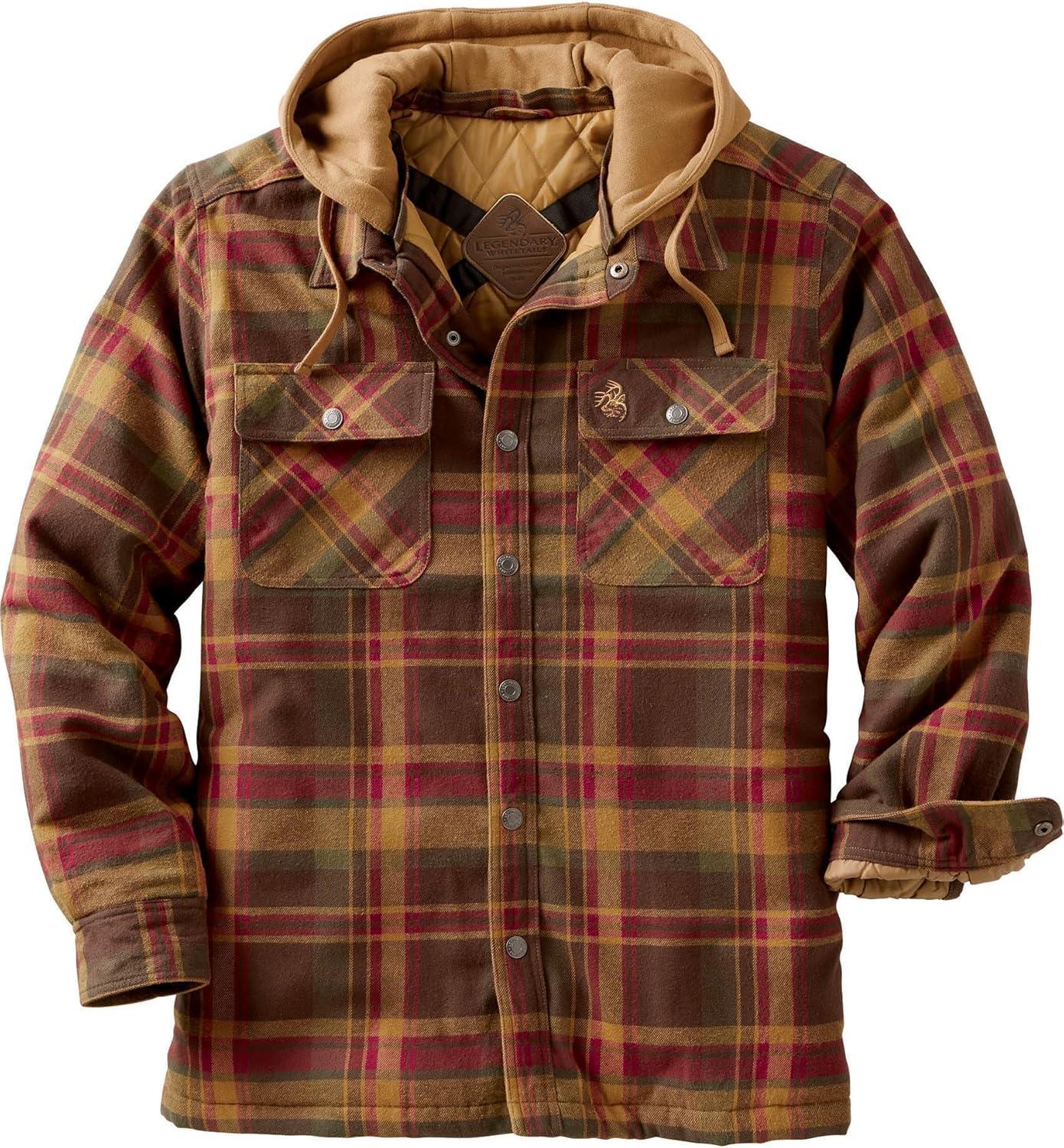imageLegendary Whitetails mens Concealed Carry Maplewood Hooded Shirt JacketMaplewood Plaid
