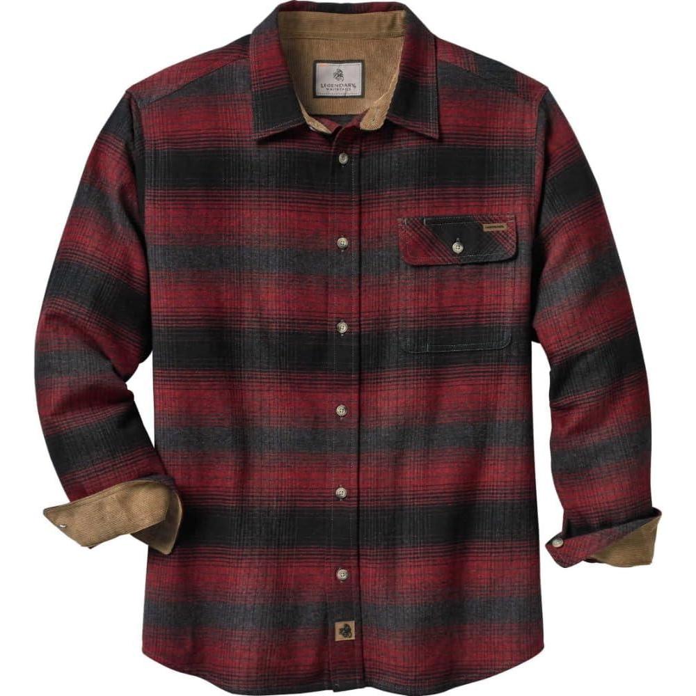 imageLegendary Whitetails Mens Flannel Shirt Long Sleeve Button Down 100 CottonCabin Fever Plaid