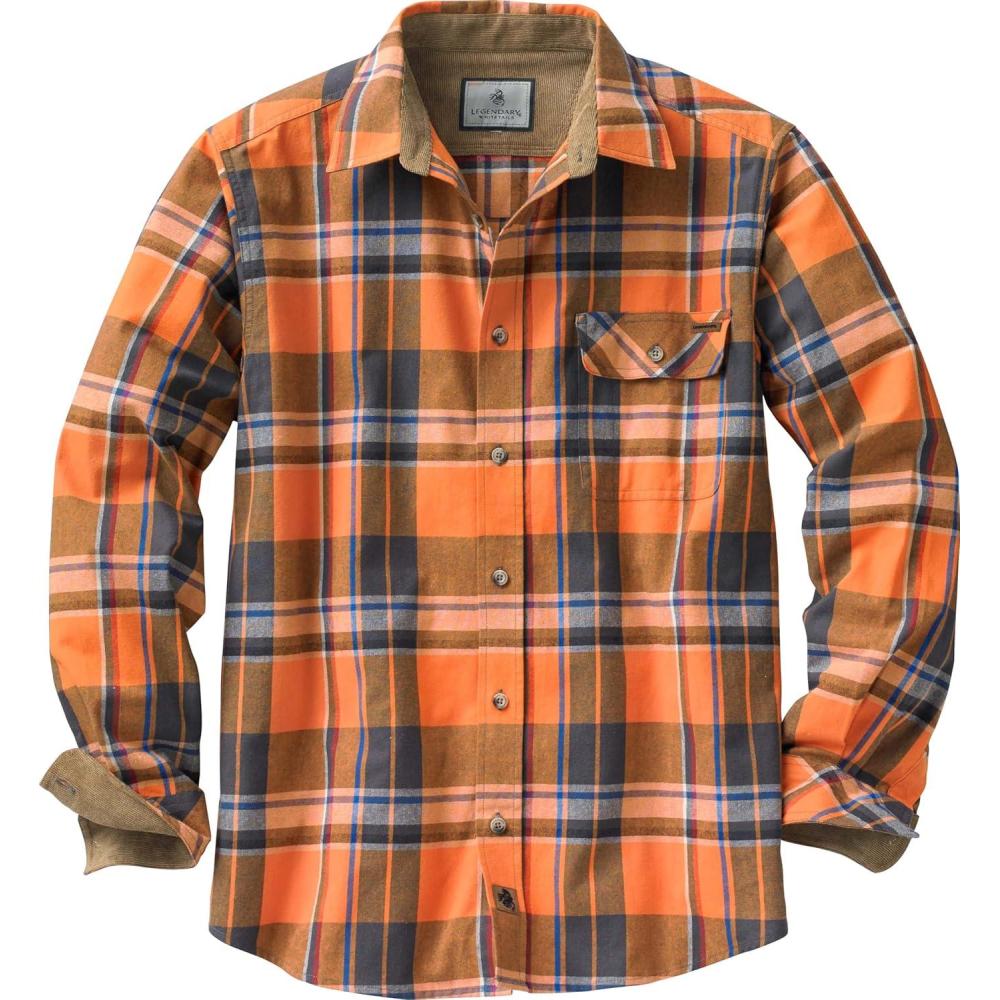 imageLegendary Whitetails Mens Flannel Shirt Long Sleeve Button Down 100 CottonCanyon Plaid