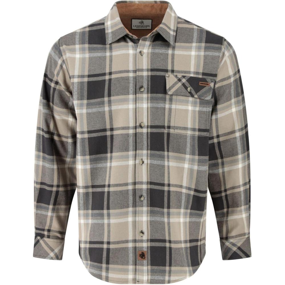 imageLegendary Whitetails Mens Flannel Shirt Long Sleeve Button Down 100 CottonLone Mountain Plaid