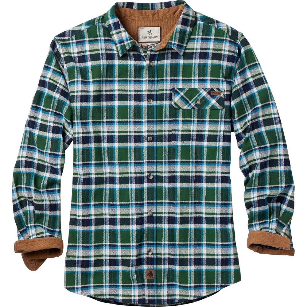 imageLegendary Whitetails Mens Flannel Shirt Long Sleeve Button Down 100 CottonPike Place Plaid