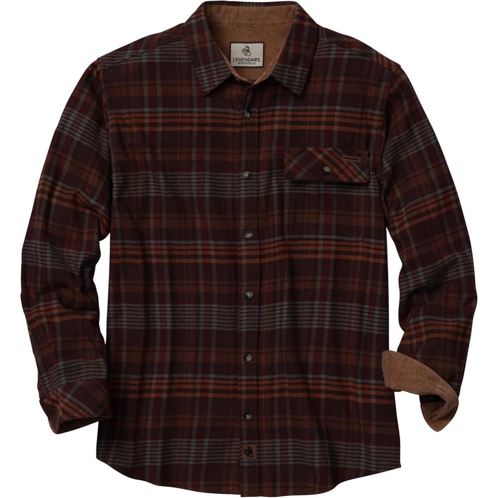imageLegendary Whitetails Mens Flannel Shirt Long Sleeve Button Down 100 CottonRogue Buck Plaid