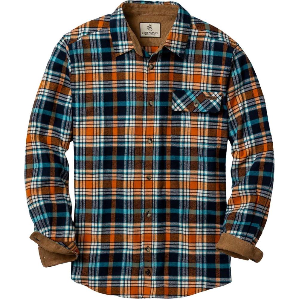 imageLegendary Whitetails Mens Flannel Shirt Long Sleeve Button Down 100 CottonSunrise Hunt