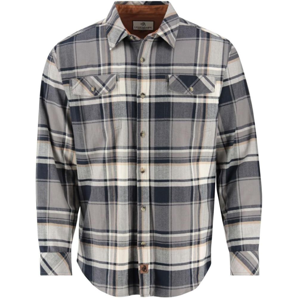 imageLegendary Whitetails Mens Flannel Shirt Long Sleeve Button Down Relaxed FitHorizon Trapper Plaid