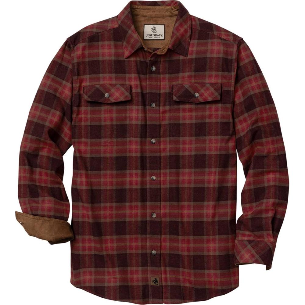 imageLegendary Whitetails Mens Flannel Shirt Long Sleeve Button Down Relaxed FitHunters Aim