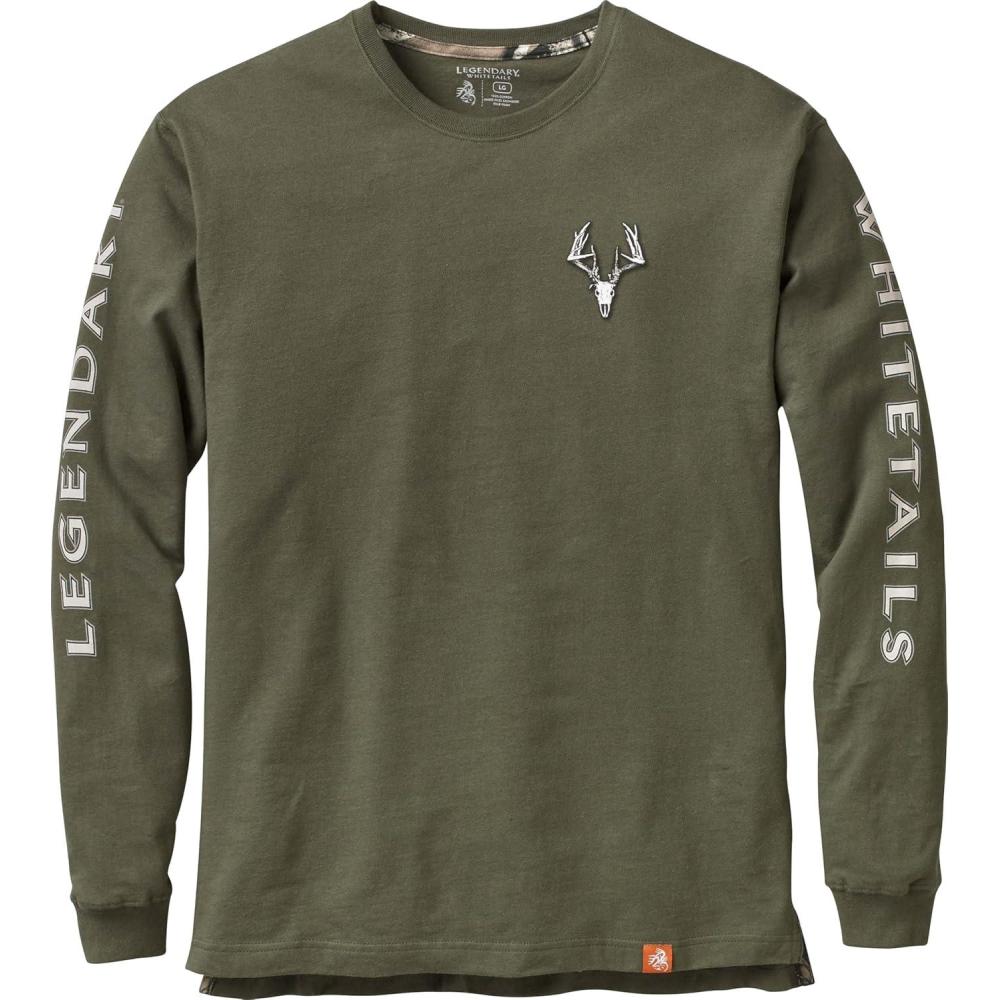 imageLegendary Whitetails Mens Long Sleeve TShirt Graphic Tee Preshrunk 100 Heavyweight CottonArmy