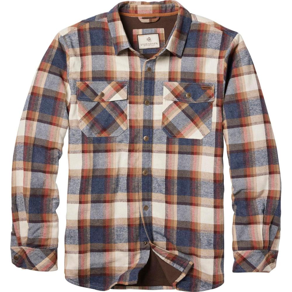 imageLegendary Whitetails Mens Thermal Lined Shirt Jacket Plaid Flannel Polyfill InsulatedWrangler Plaid