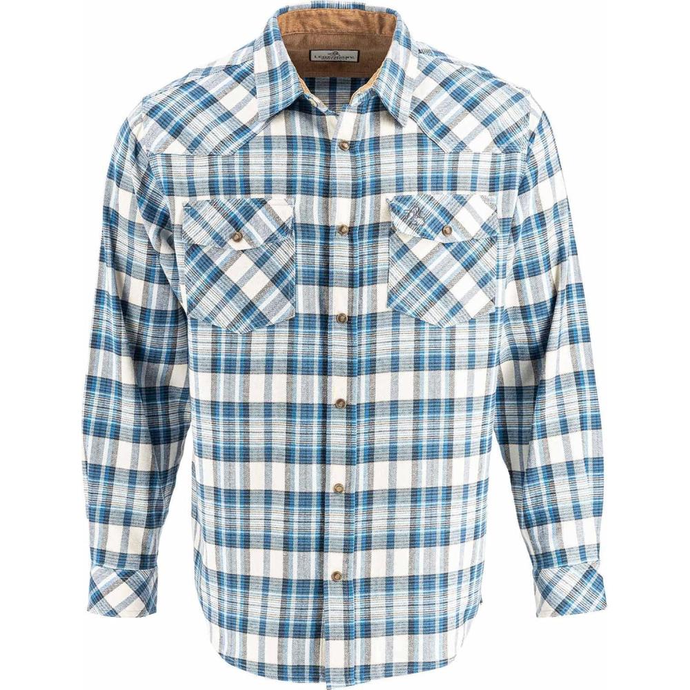 imageLegendary Whitetails Mens Western Flannel Shirt Button Up Brushed CottonCattlemans Paradise Plaid