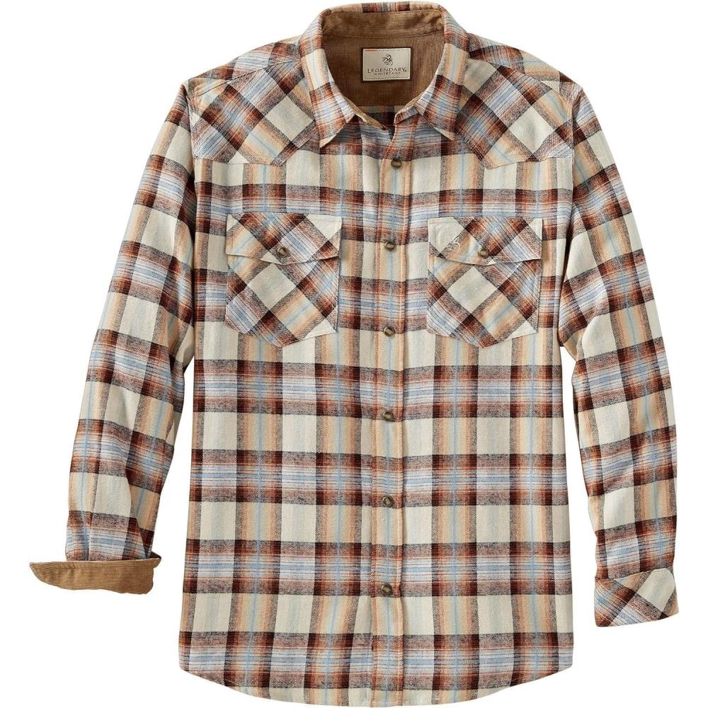 imageLegendary Whitetails Mens Western Flannel Shirt Button Up Brushed CottonDesperado Plaid
