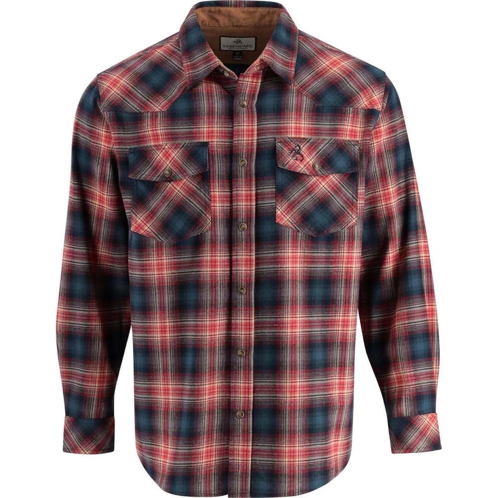 imageLegendary Whitetails Mens Western Flannel Shirt Button Up Brushed CottonGood Life Plaid