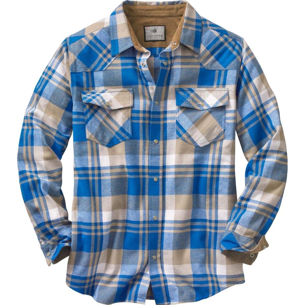 imageLegendary Whitetails Mens Western Flannel Shirt Button Up Brushed CottonLiberty Range Plaid