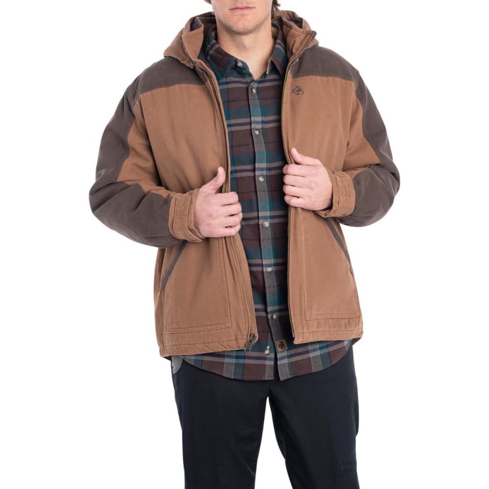 imageLegendary Whitetails Mens Winter Coat Quilted Canvas Workwear Jacket Water Repellent InsulatedChestnut