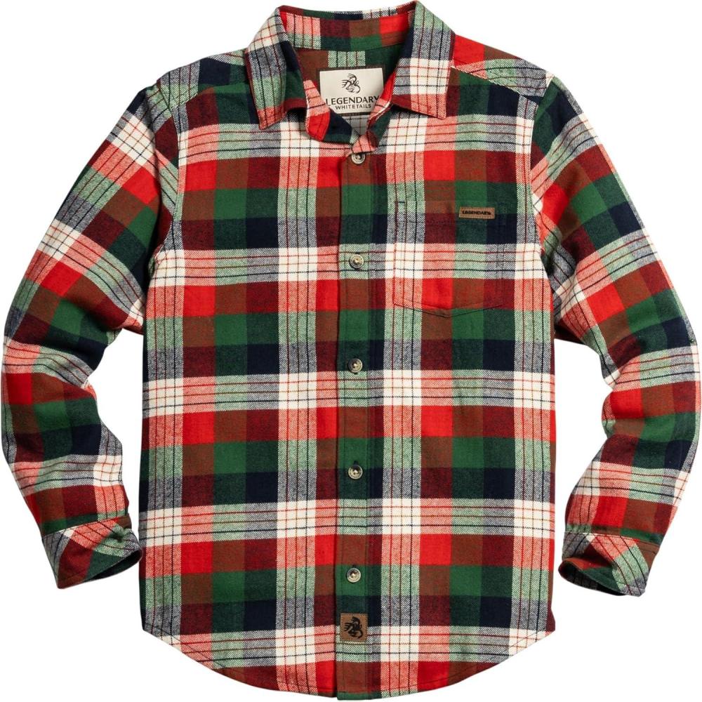 imageLegendary Whitetails Unisex Kids Lumberjack Flannel Long Sleeve Button Down ShirtAlpine Mountain Plaid
