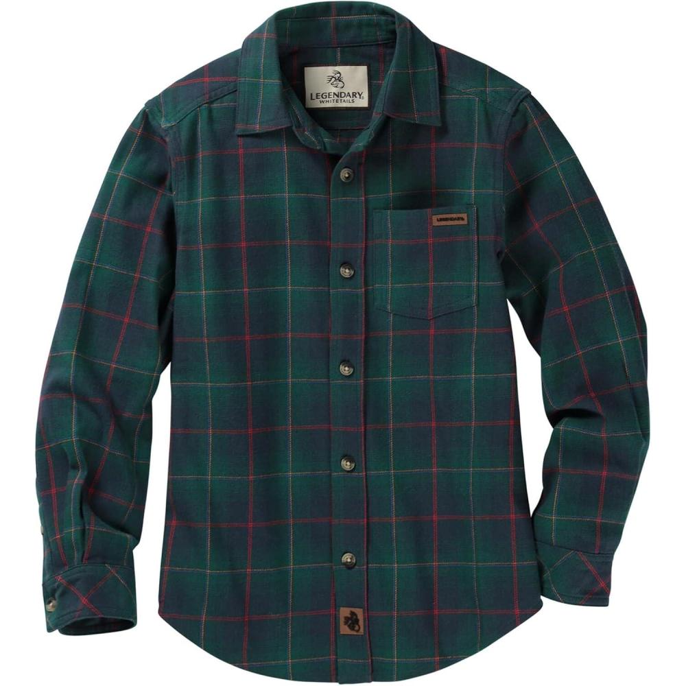 imageLegendary Whitetails Unisex Kids Lumberjack Flannel Long Sleeve Button Down ShirtDouglas Fir Plaid