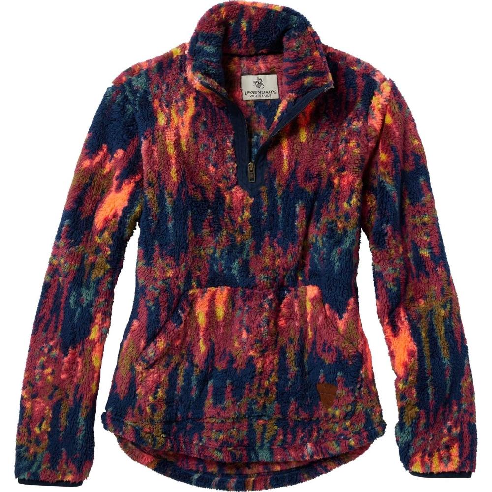 imageLegendary Whitetails Womens Fuzzy Hide Fleece Pullover 14 ZipKaleidoscope