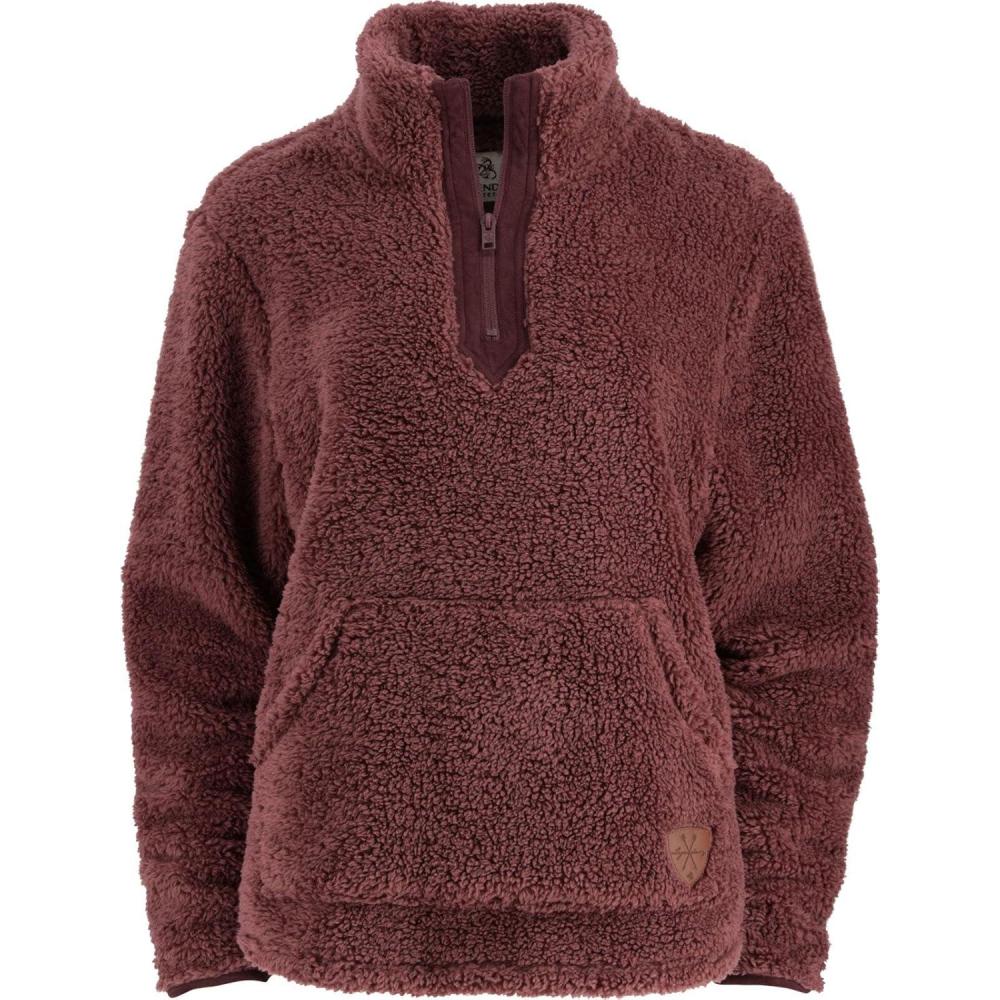imageLegendary Whitetails Womens Fuzzy Hide Fleece Pullover 14 ZipRose Brown