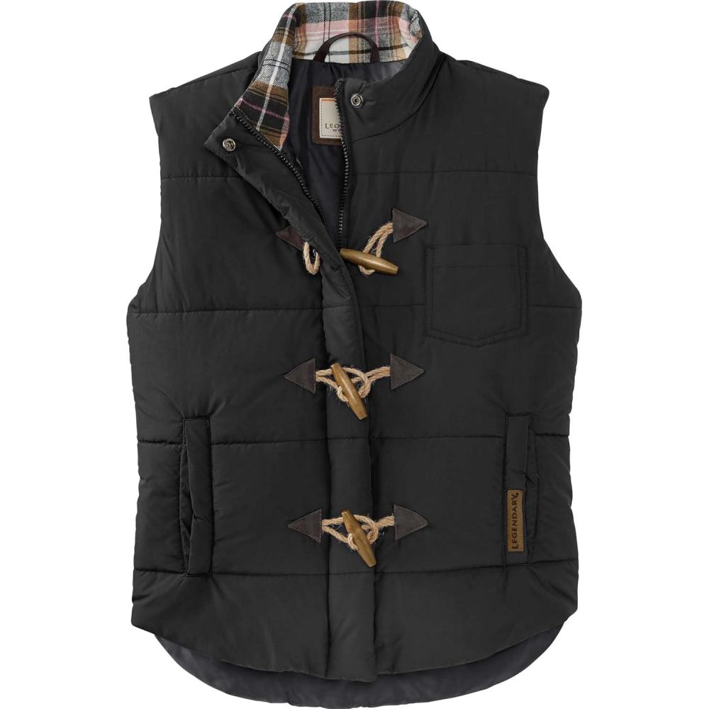 imageLegendary Whitetails Womens Quilted Toggle Puffer VestBlack