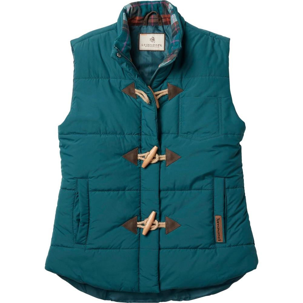 imageLegendary Whitetails Womens Quilted Toggle Puffer VestDeep Teal