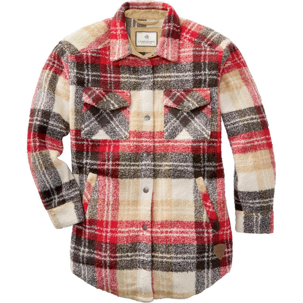 imageLegendary Whitetails Womens Treasure Shirt JacketCherry Wood Plaid