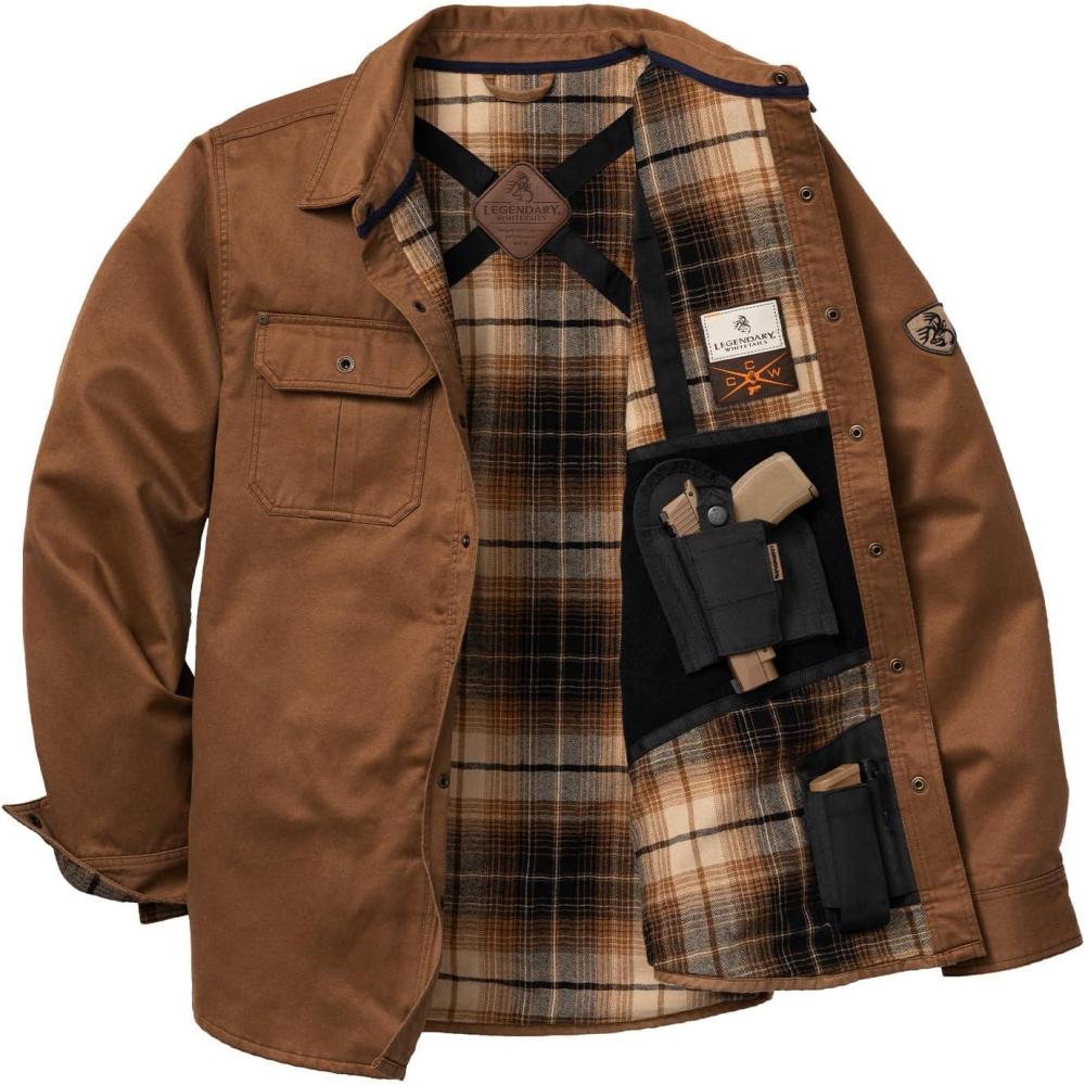 imageLegendary Whitetails mens Conceal and Carry Journeyman Shirt JacketBarley