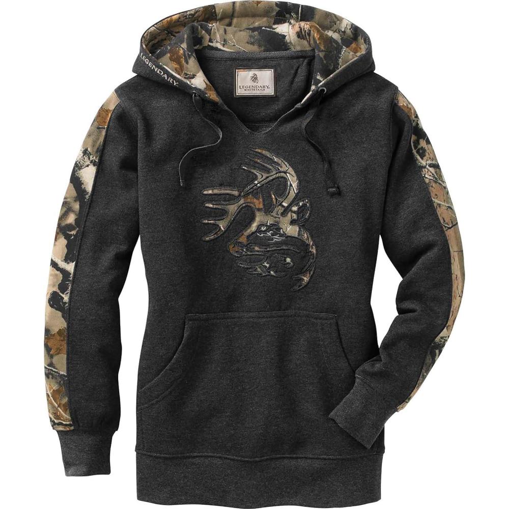 imageLegendary Whitetails womens Camo Outfitter HoodieCharcoal Heather