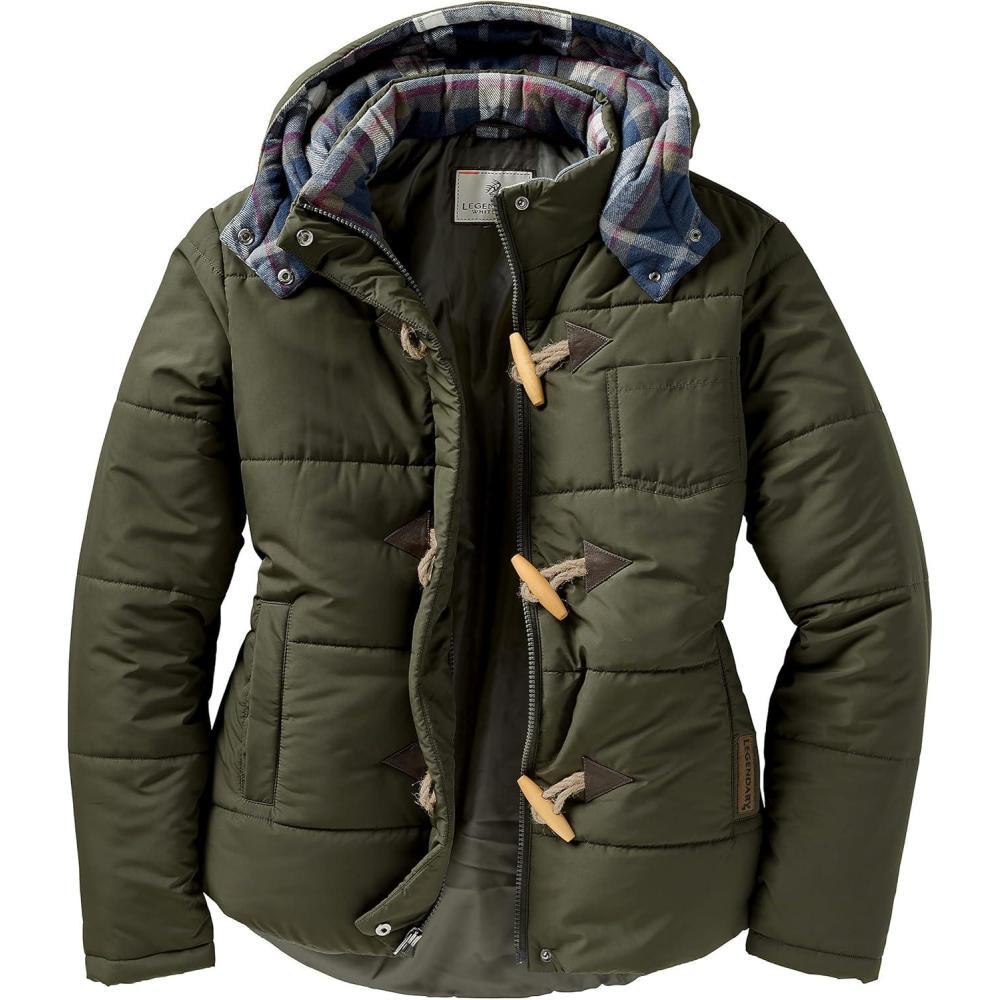 imageLegendary Whitetails womens Quilted Toggle Puffer JacketArmy
