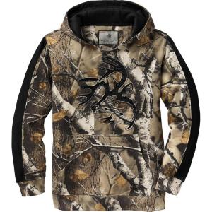 Legendary Whitetails Kids Pullover Hoodie Camo Sweatshirt Comfy V-Neck Design(Big Game Field Camo)