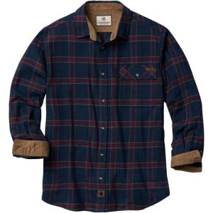Legendary Whitetails Men’s Flannel Shirt Long Sleeve Button Down 100% Cotton(American Treasure Plaid)