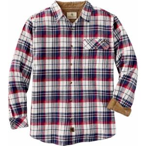 Legendary Whitetails Men’s Flannel Shirt Long Sleeve Button Down 100% Cotton(Americana Plaid)