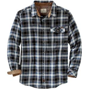 Legendary Whitetails Men’s Flannel Shirt Long Sleeve Button Down 100% Cotton(Birch Poseidon Plaid)