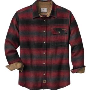 Legendary Whitetails Men’s Flannel Shirt Long Sleeve Button Down 100% Cotton(Cabin Fever Plaid)