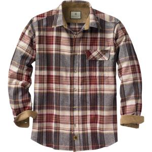 Legendary Whitetails Men’s Flannel Shirt Long Sleeve Button Down 100% Cotton(Cedarwood Plaid)