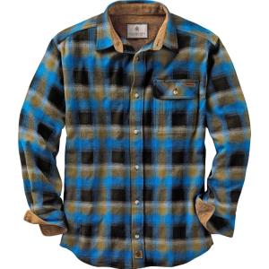 Legendary Whitetails Men’s Flannel Shirt Long Sleeve Button Down 100% Cotton(Cobalt Plaid)