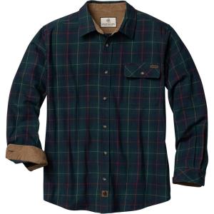 Legendary Whitetails Men’s Flannel Shirt Long Sleeve Button Down 100% Cotton(Douglas Fir Plaid)