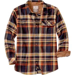 Legendary Whitetails Men’s Flannel Shirt Long Sleeve Button Down 100% Cotton(Homestead Plaid)