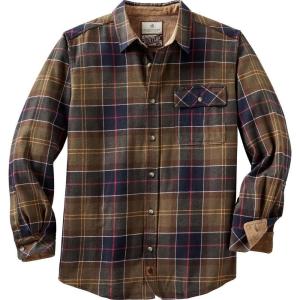 Legendary Whitetails Men’s Flannel Shirt Long Sleeve Button Down 100% Cotton(Huntsman Plaid)