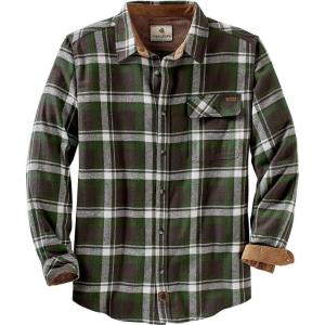 Legendary Whitetails Men’s Flannel Shirt Long Sleeve Button Down 100% Cotton(Mountain Charcoal Plaid)