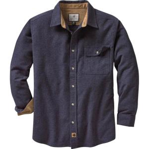 Legendary Whitetails Men’s Flannel Shirt Long Sleeve Button Down 100% Cotton(Navy Heather)