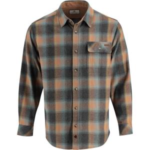 Legendary Whitetails Men’s Flannel Shirt Long Sleeve Button Down 100% Cotton(Sky Plaid)
