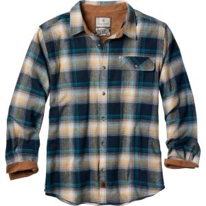 Legendary Whitetails Men’s Flannel Shirt Long Sleeve Button Down 100% Cotton(Teal Glow Plaid)