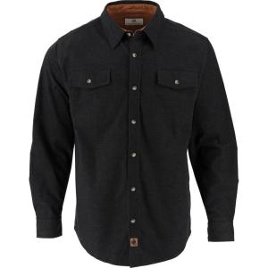 Legendary Whitetails Mens Flannel Shirt Long Sleeve Button Down Relaxed Fit(Black Heather)