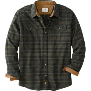 Legendary Whitetails Mens Flannel Shirt Long Sleeve Button Down Relaxed Fit(Cool Army Melange)