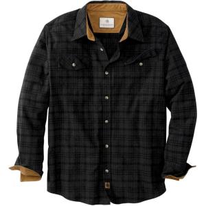Legendary Whitetails Mens Flannel Shirt Long Sleeve Button Down Relaxed Fit(Great Timberwolf Melange)
