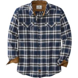 Legendary Whitetails Mens Flannel Shirt Long Sleeve Button Down Relaxed Fit(Halo Moonlight Shadow Plaid)