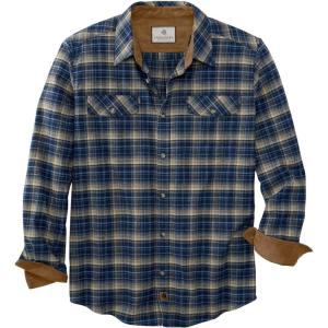 Legendary Whitetails Mens Flannel Shirt Long Sleeve Button Down Relaxed Fit(Keen Midnight Army Plaid)