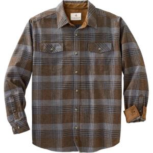 Legendary Whitetails Mens Flannel Shirt Long Sleeve Button Down Relaxed Fit(Real Chocolate Melange)