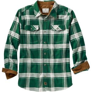 Legendary Whitetails Mens Flannel Shirt Long Sleeve Button Down Relaxed Fit(Sage Wintergreen Plaid)