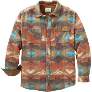 Legendary Whitetails Men’s Heavyweight Flannel Shirt Long Sleeve Button Up 100% Cotton(Desert Oasis)