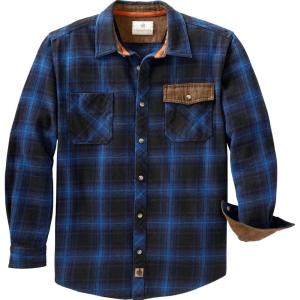 Legendary Whitetails Men’s Heavyweight Flannel Shirt Long Sleeve Button Up 100% Cotton(Great Lakes Plaid)